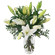 bouquet of lilies with greenery