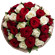 bouquet of red and white roses. Dnipro
