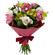 15 multicolored orchids bouquet. Dnipro