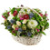 basket of chrysanthemums and roses. Dnipro