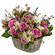 floral arrangement in a basket. Dnipro