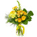 Yellow bouquet of roses and chrysanthemum. Dnipro
